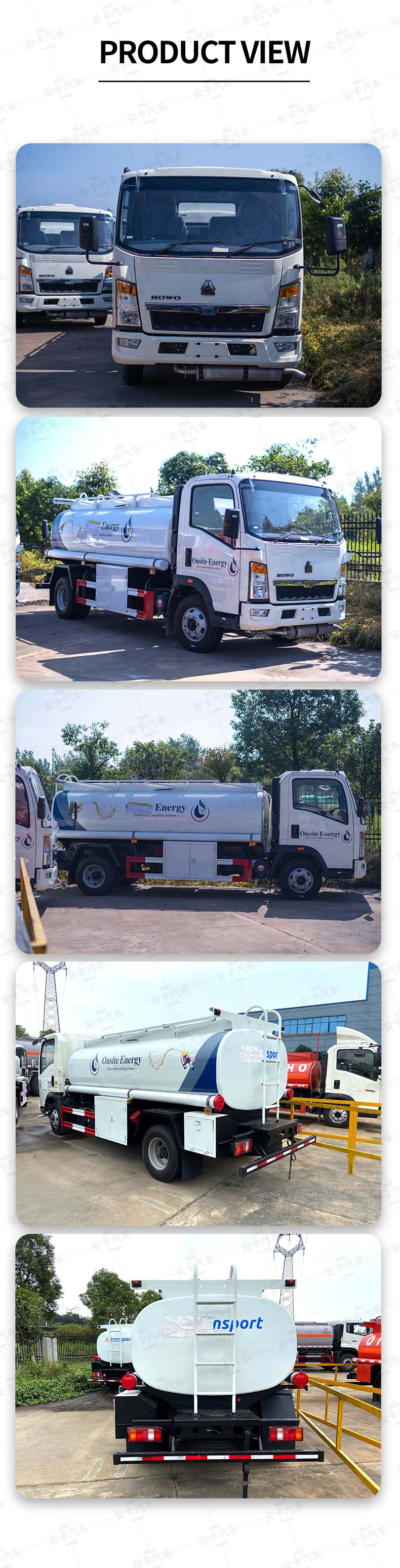  HOWO 9000L fuel tank truck Product  Pictures