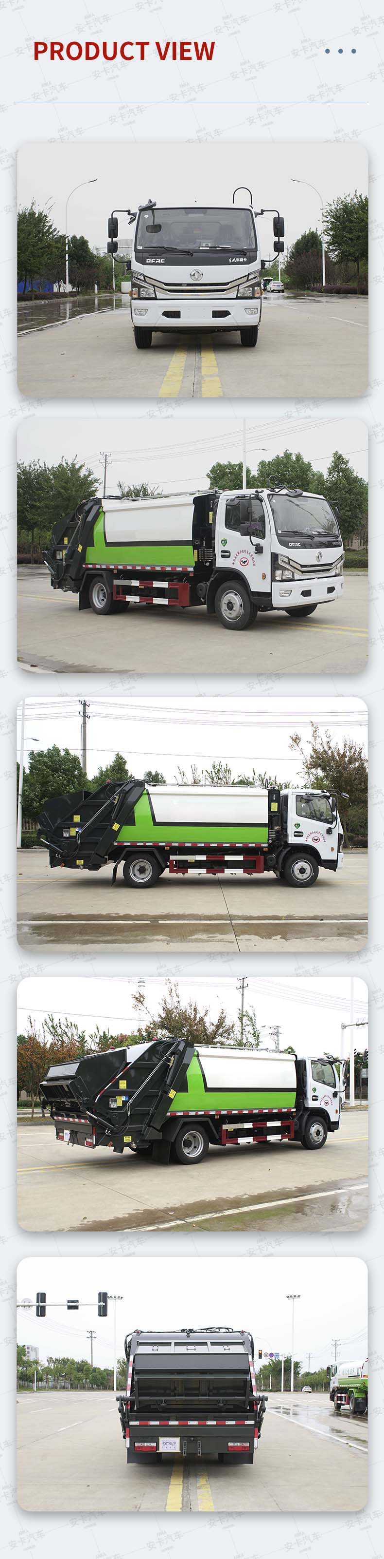  DongFeng 6 ton 4×2 compression garbage truck Product  Pictures
