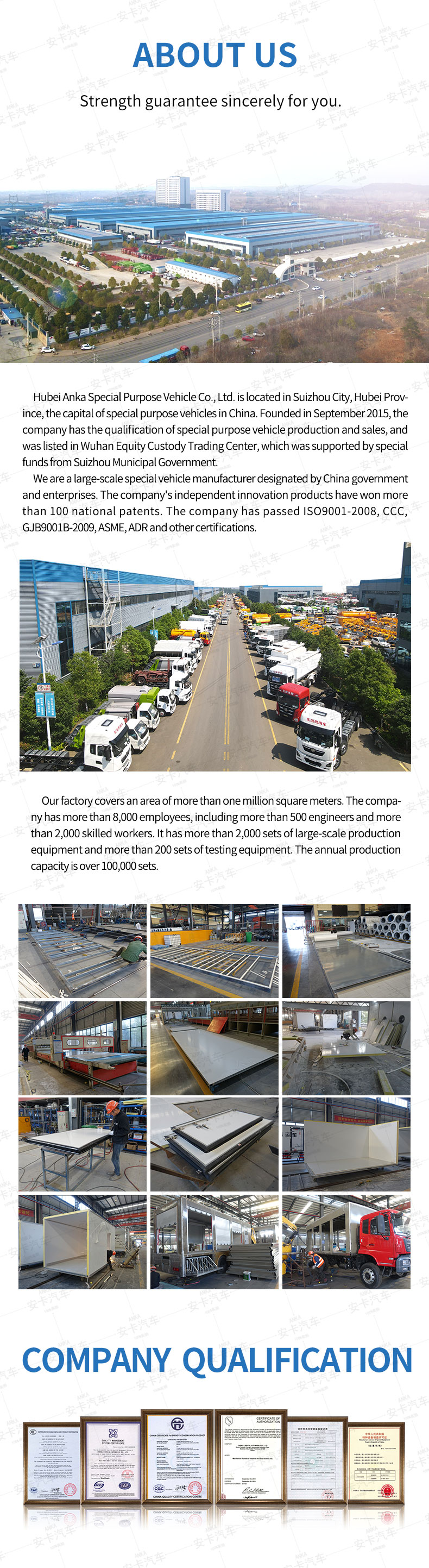  HOWO 8x4 refrigerated truck Company Introduction