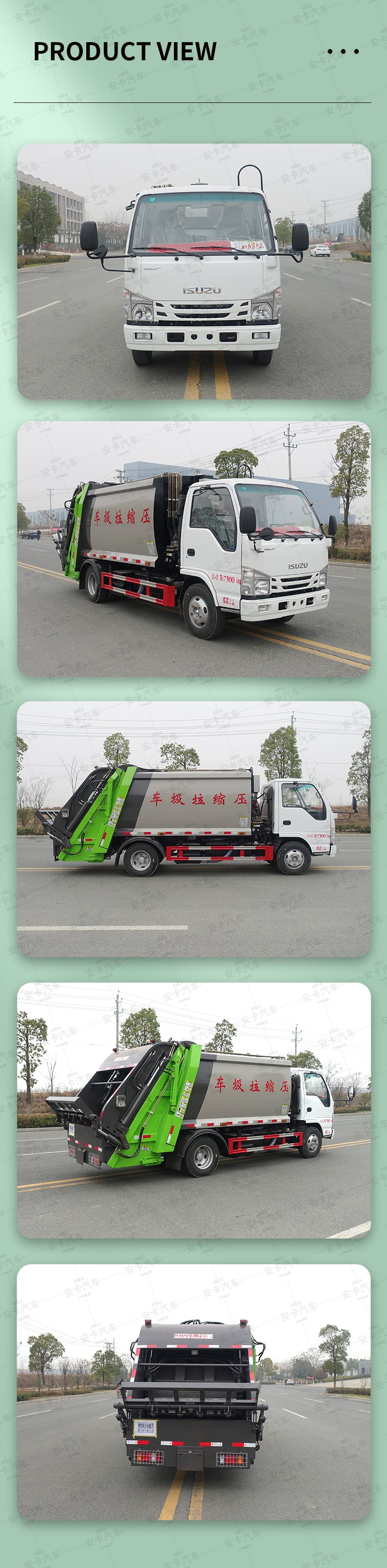  Isuzu 4*2 3 ton waste collection garbage truck Product  Pictures