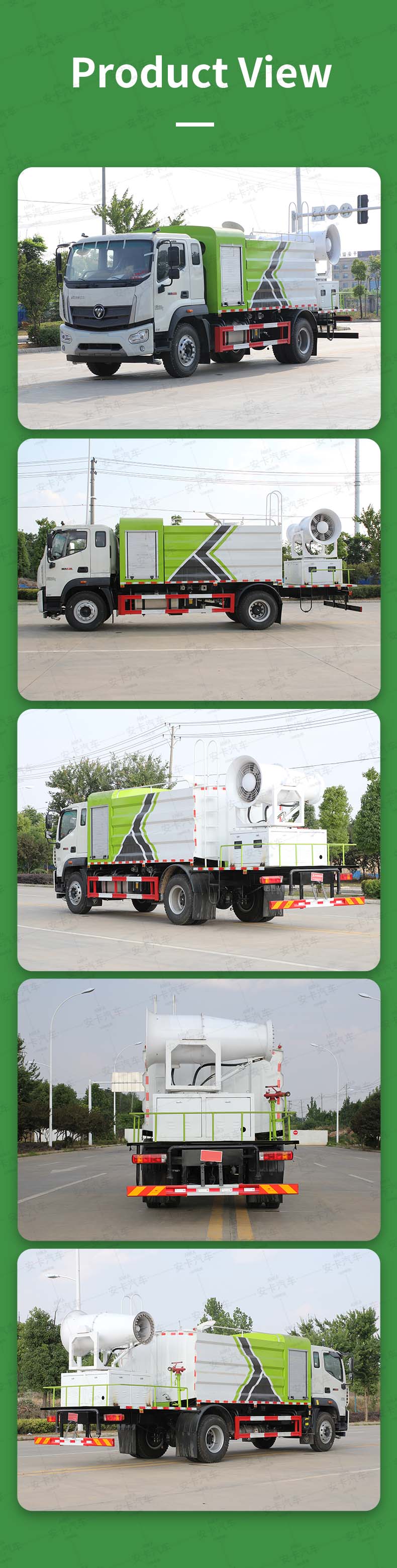  Foton 4x2 water spraying sprinkler truck Product  Pictures