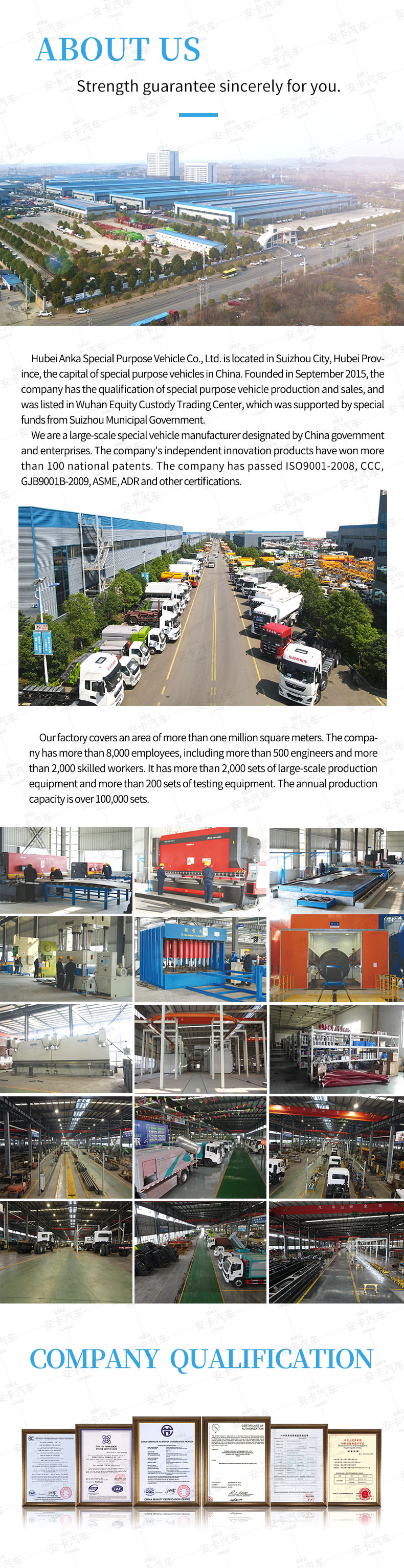  JMC 5 cbm side load compactor garbage truck Company Introduction 