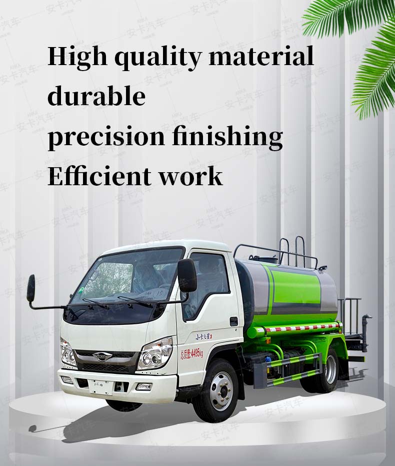  Foton 4x2 Mini Water Tank Truck Small Water Tanker Detailed Diagram