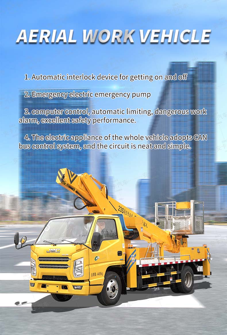  JMC 18m Truck Mounted Aerial Working Platform with Bucket  Detailed Diagram