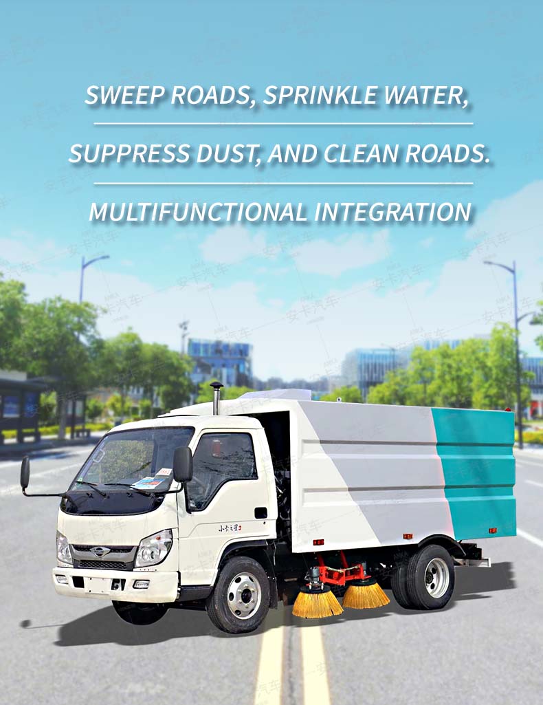  Foton 4x2 RHD road sweeper truck Detailed Diagram
