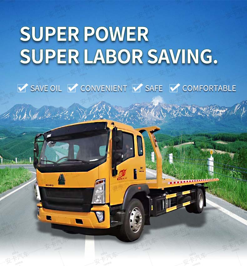  HOWO 10 Ton Tow Truck Wrecker Recovery Truck Detailed Diagram
