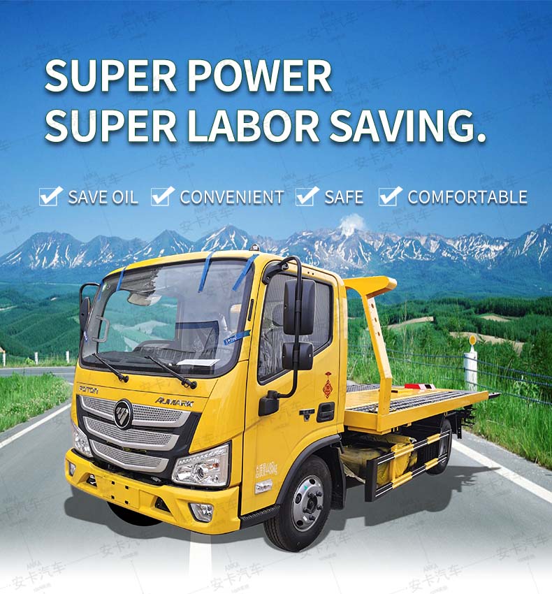  Foton 4x2 hydraulic wrecker tow road recovery truck  Detailed Diagram