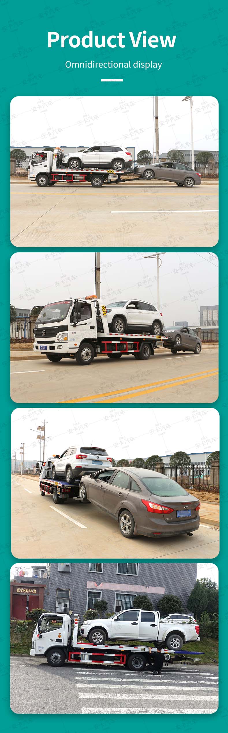  Foton 4x2 hydraulic wrecker tow road recovery truck  Product  Pictures