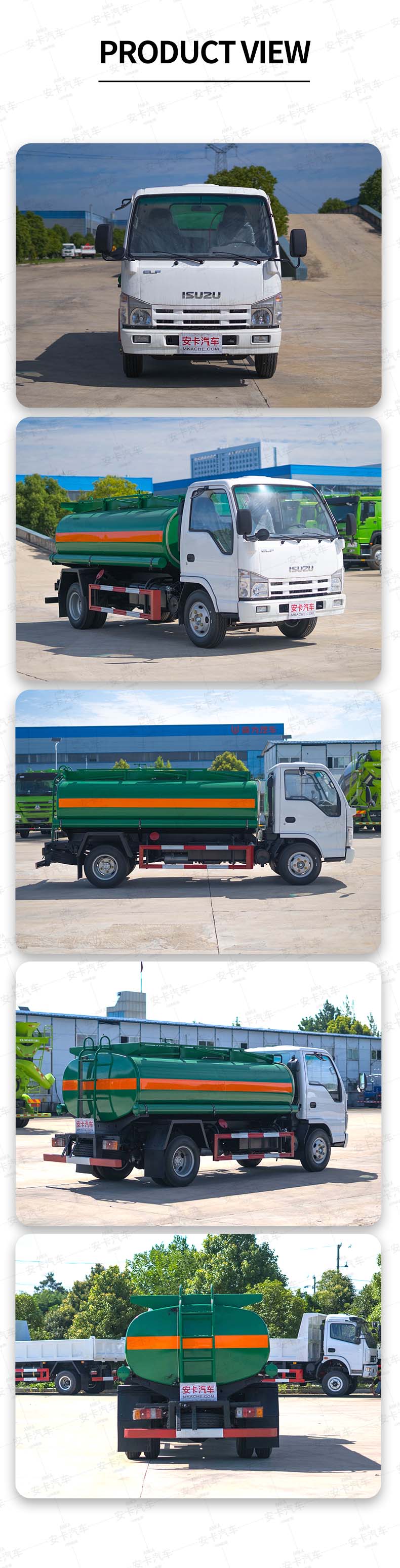  ISUZU 5000 liters fuel oil diesel tanker truck Product  Pictures 