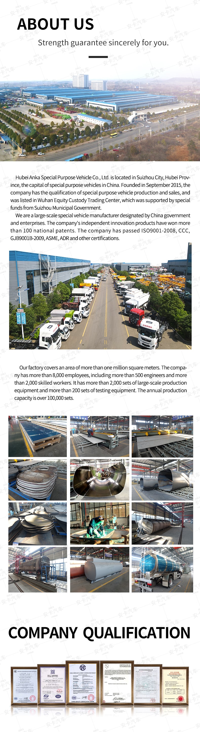  Shacman 4x2 15000 litres mobile fuel tanker truck Company Introduction
