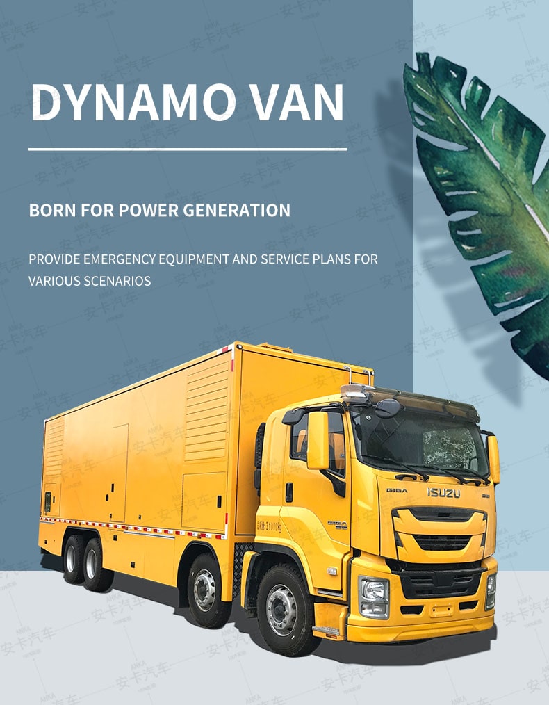  Isuzu 1000KW emergency power generation truck Detailed Diagram