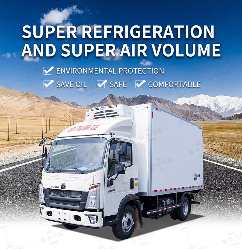  Howo 4X2 Refrigerated Van Truck for Fruits Vegetables Detailed Diagram