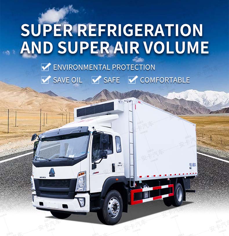  HOWO RHD 4X2 6.8m refrigerator freezer van truck Detailed Diagram