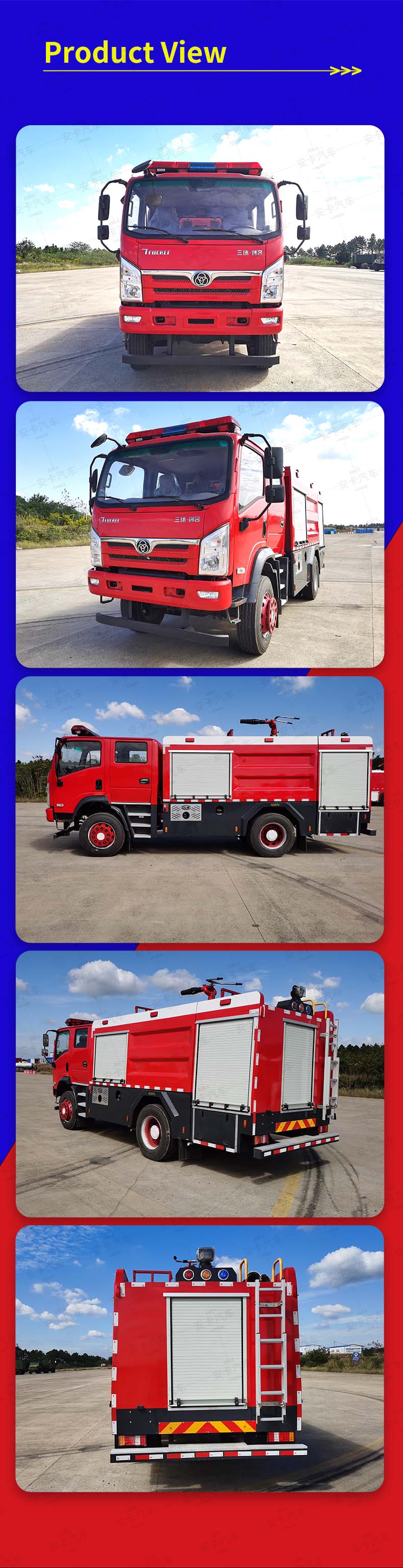  Brand New 4x4 6000 Liters Water Foam Fire Fighting Truck  Product  Pictures 