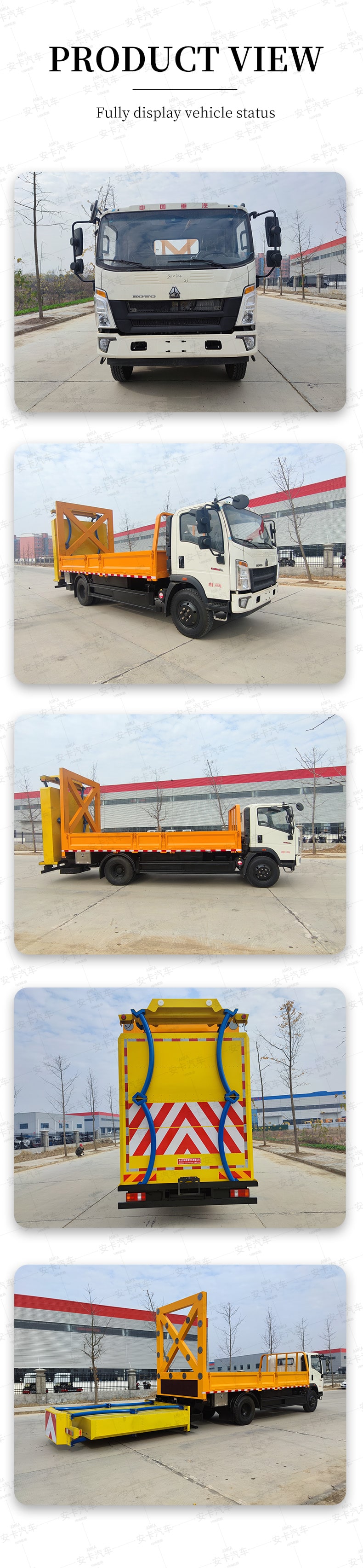  HOWO hot sell 100K 4*2 car anti-collision buffer truck Product  Pictures