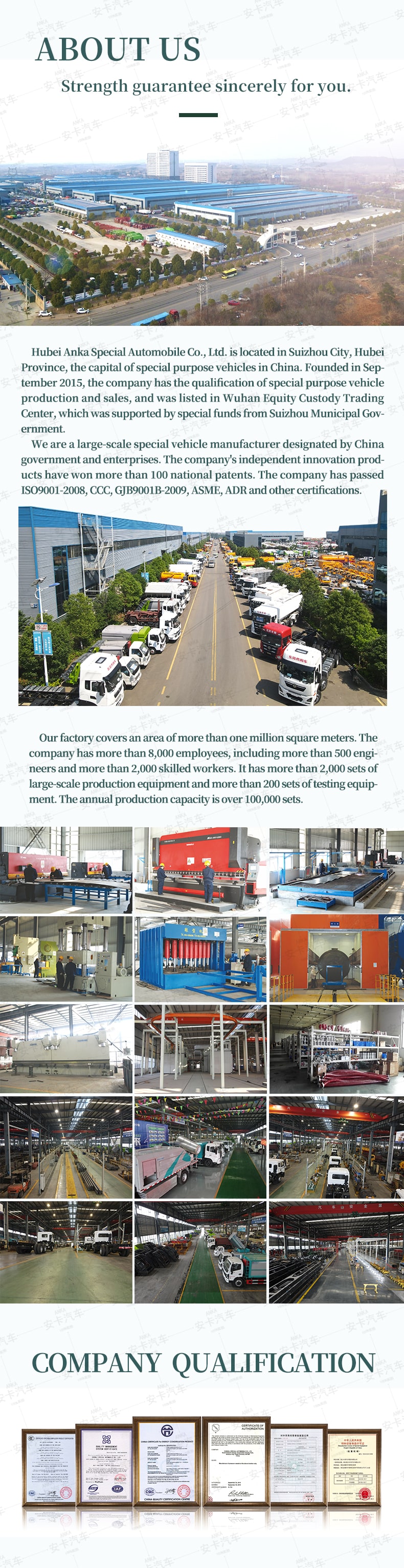  FAW steel chassis 3 cars double deck car carrier trailer Company Introduction