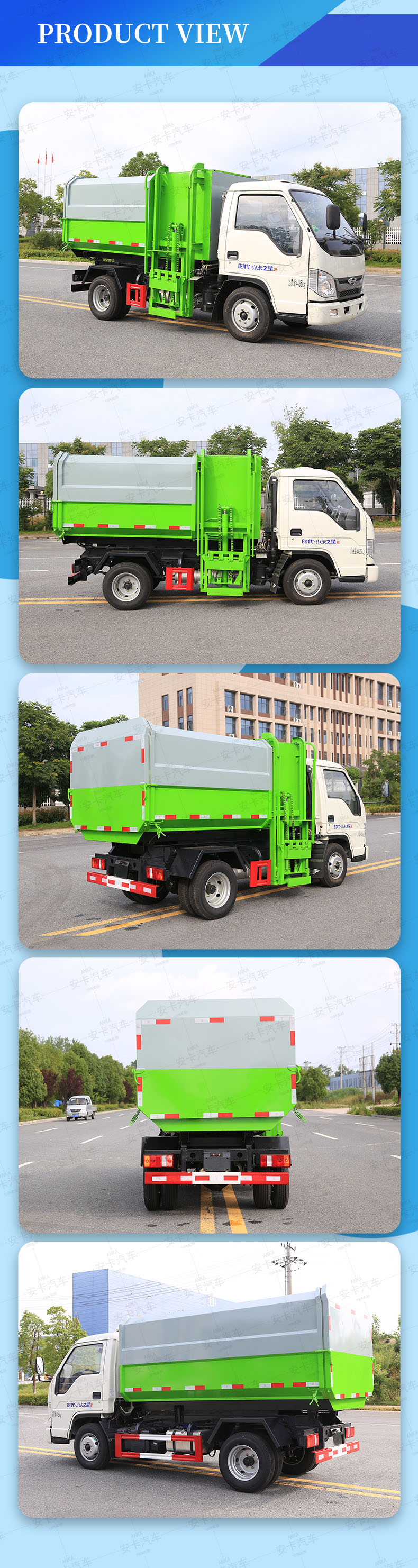  FOTON high quality automated side loader garbage truck  Product  Pictures