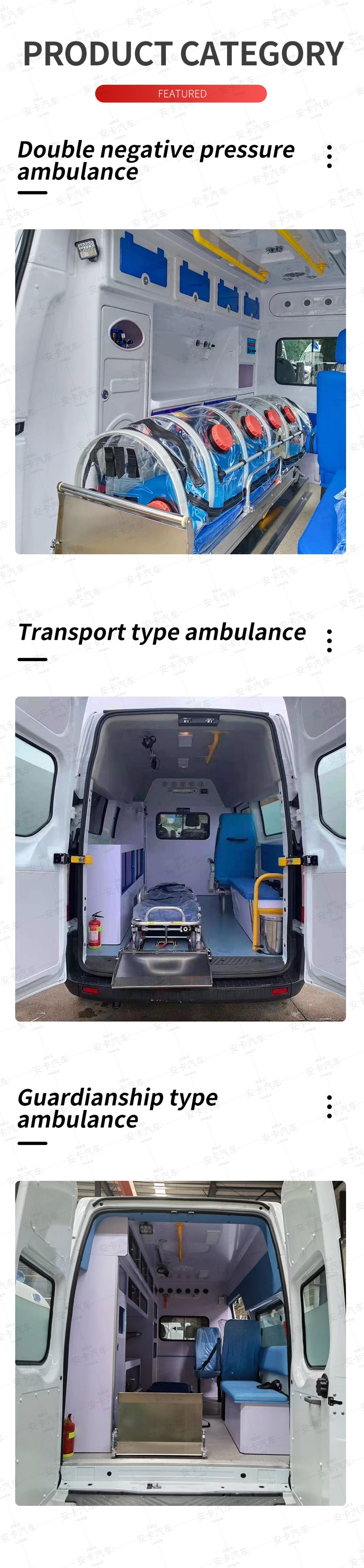 Ford 4*2 high quality RHD ward-type ambulance Product Types