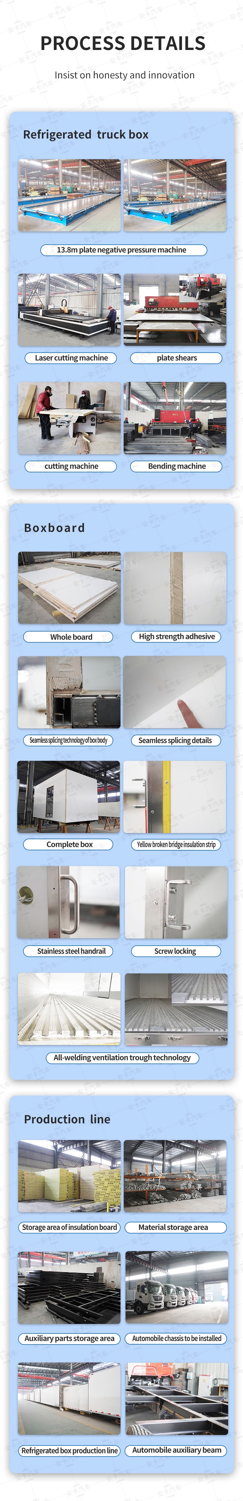  ISUZU freezer cold refrigerated truck for truck Craftsmanship Details