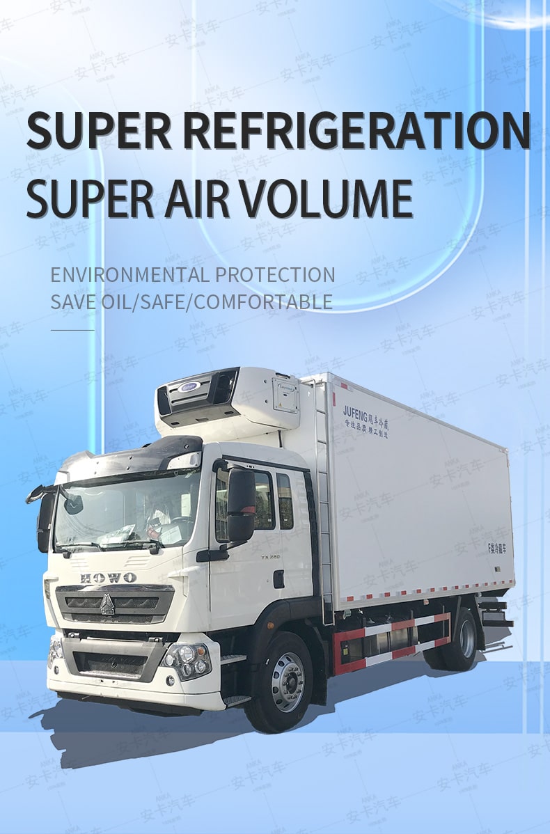  HOWO 42m3 right hand drive refrigerator truck for good sale Detailed Diagram