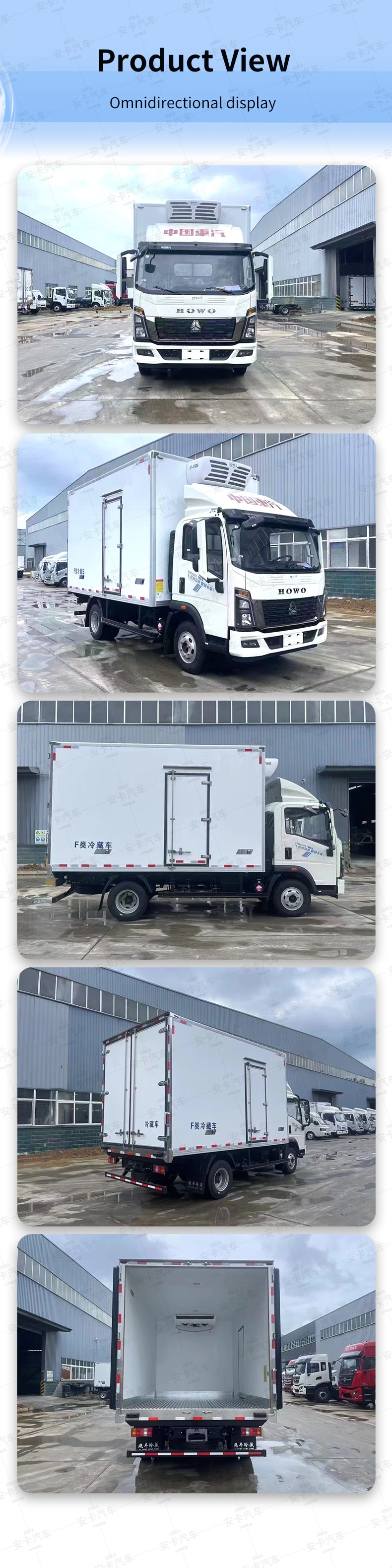  SINOTRUK HOWO 4*2 23m3 right hand drive refrigerator truck Product  Pictures