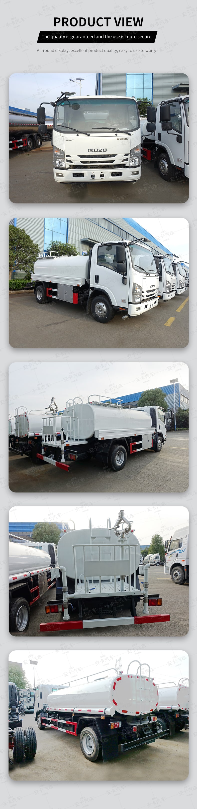  JAPAN 4*2 watering cart isuzu water tank truck Product  Pictures