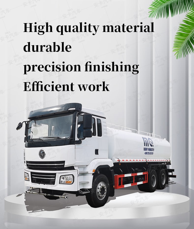  SHACMAN 6 * 4 water tank truck stainless steel water tank Detailed Diagram
