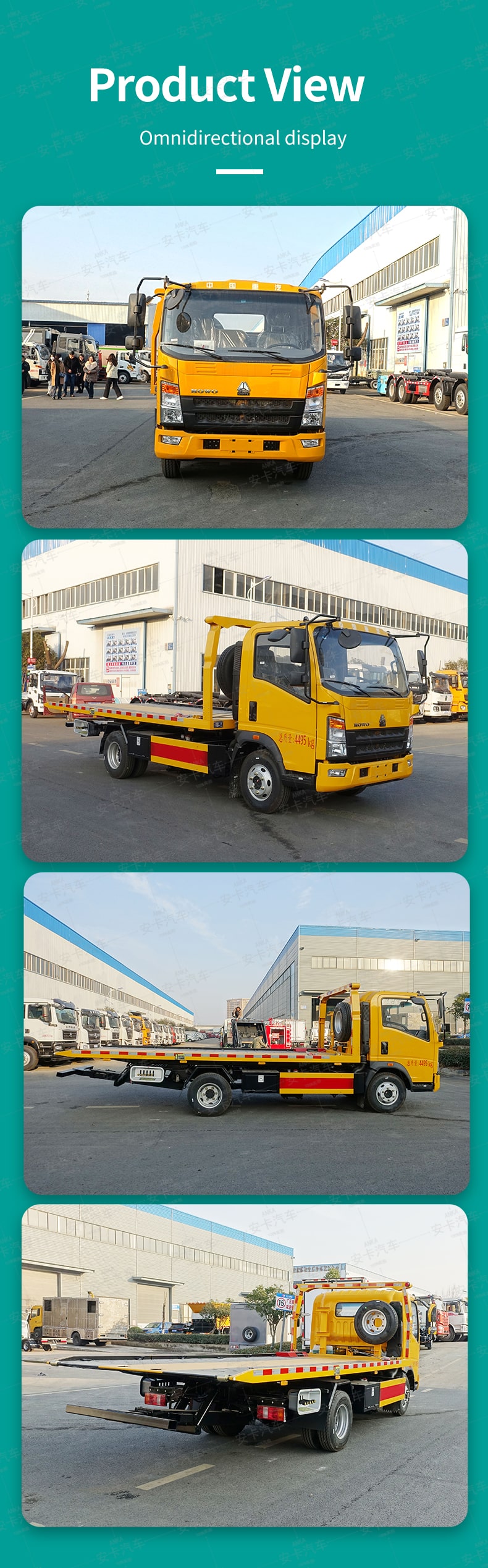  HOWO 5 ton tow trucks wreckers Product  Pictures