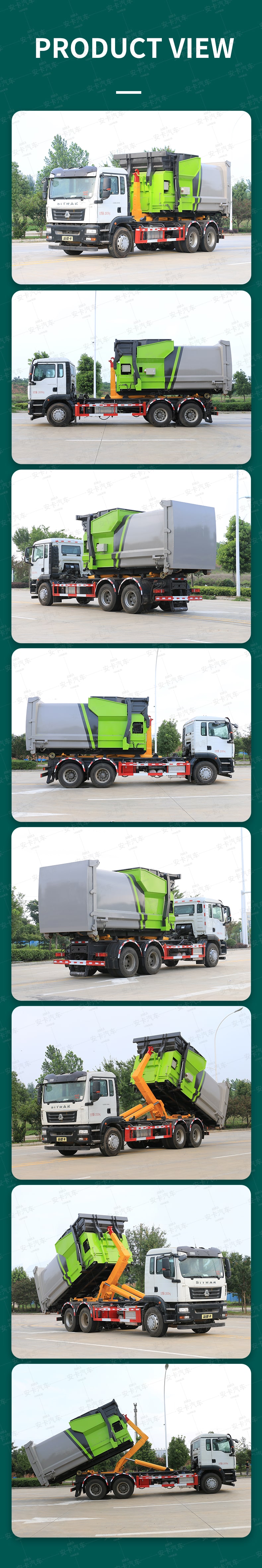 20cbm mobile compressed garbage station hook up garbage trucks Product  Pictures