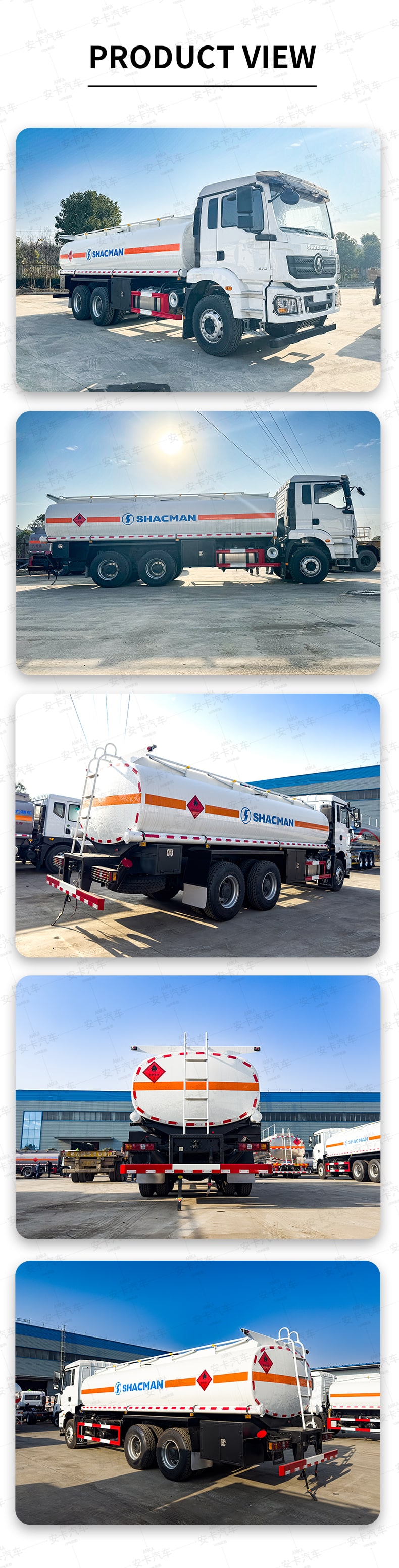  SHACMAN 6*4 refuelling oil fuel transportation truck Product  Pictures