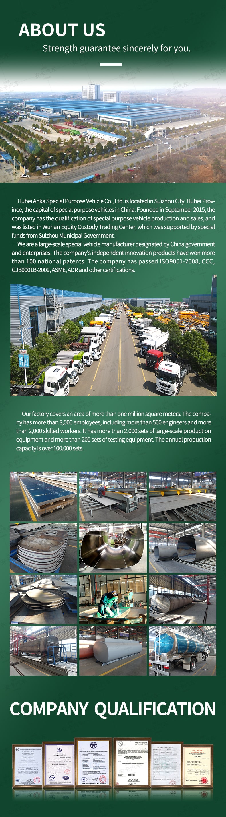  JAC 6*4 refuelling oil fuel diesel delivery tank truck Company Introduction