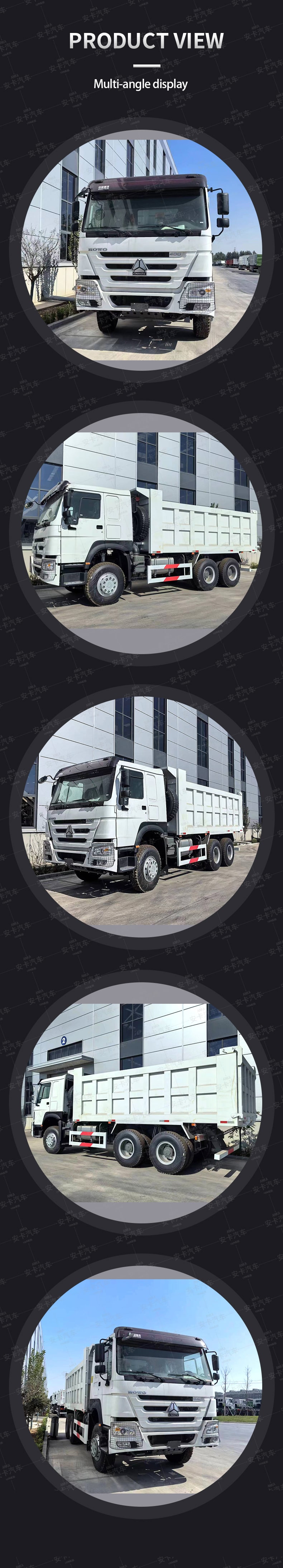  Brand new 6*4 10 wheel factory outlet used howo dump truck Product  Pictures