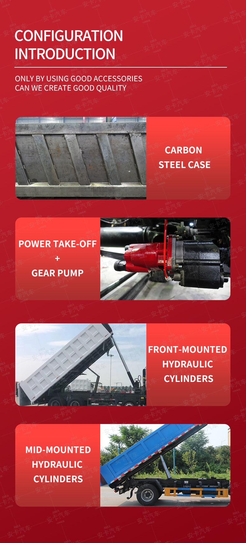  Brand new 6*4 10 wheel factory outlet used howo dump truck Configuration Instruction