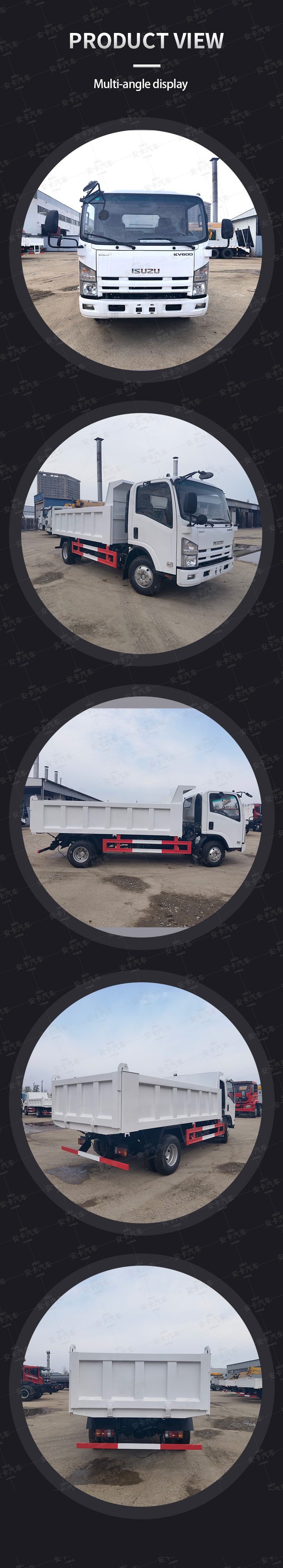  Good quality new or used 4*2 mining isuzu dump truck Product  Pictures