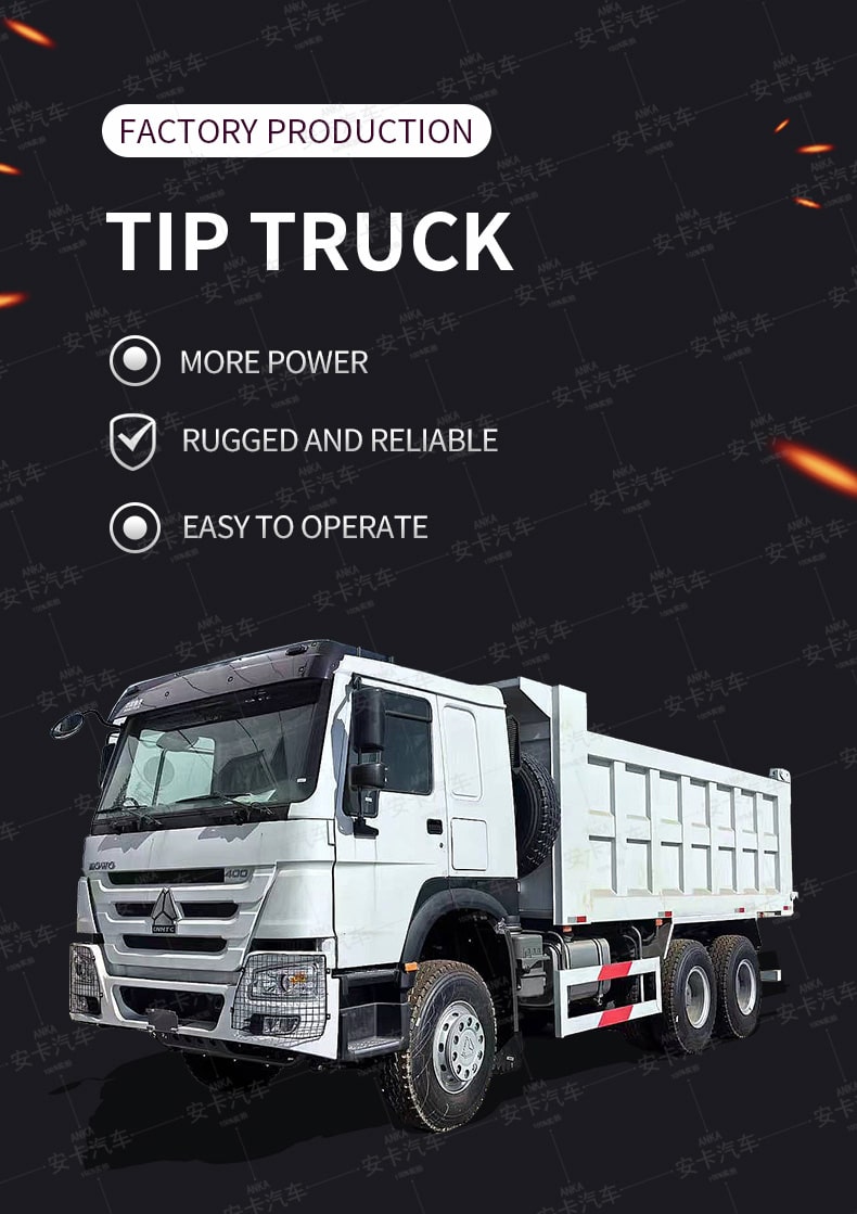  Brand new 6*4 10 wheel factory outlet used howo dump truck Detailed Diagram