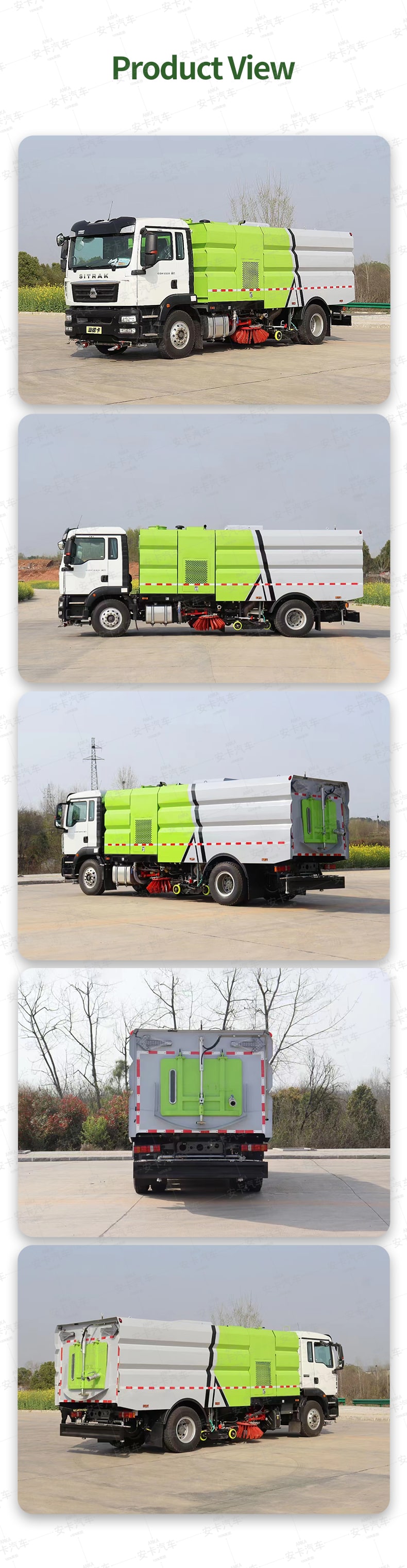 SINOTRUK high quality 4*2 new or used sweeper-washer truck Product  Pictures