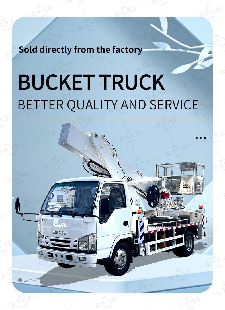 ISUZU 28 meters manlift high altitude operation truck Detailed Diagram