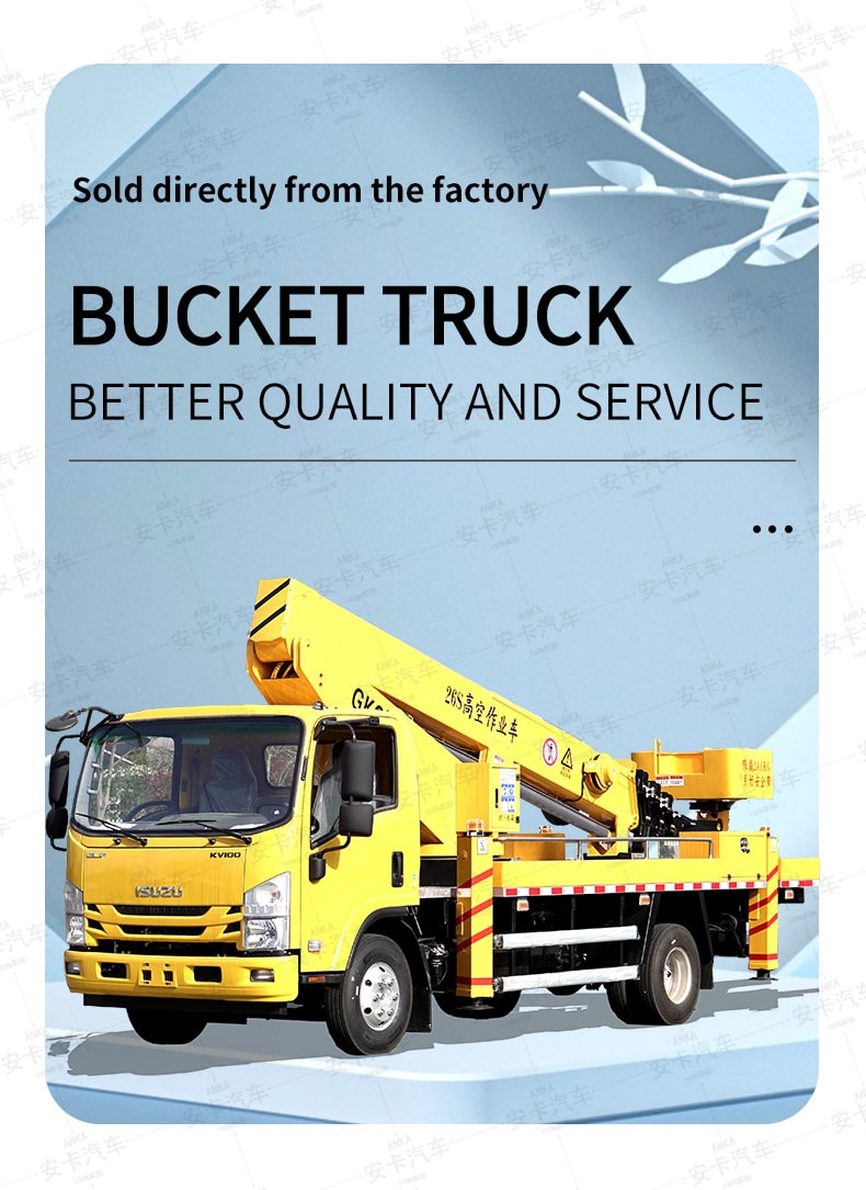  ISUZU new or used 4*2  26 meters aerial work truck Detailed Diagram