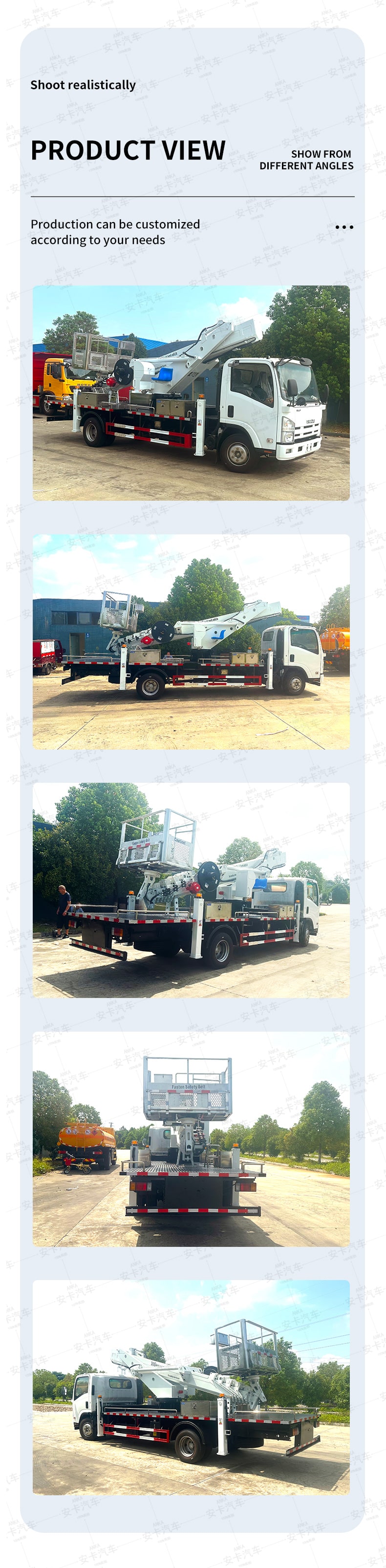 ISUZU new or used 30 meters high altitude operation truck Product  Pictures