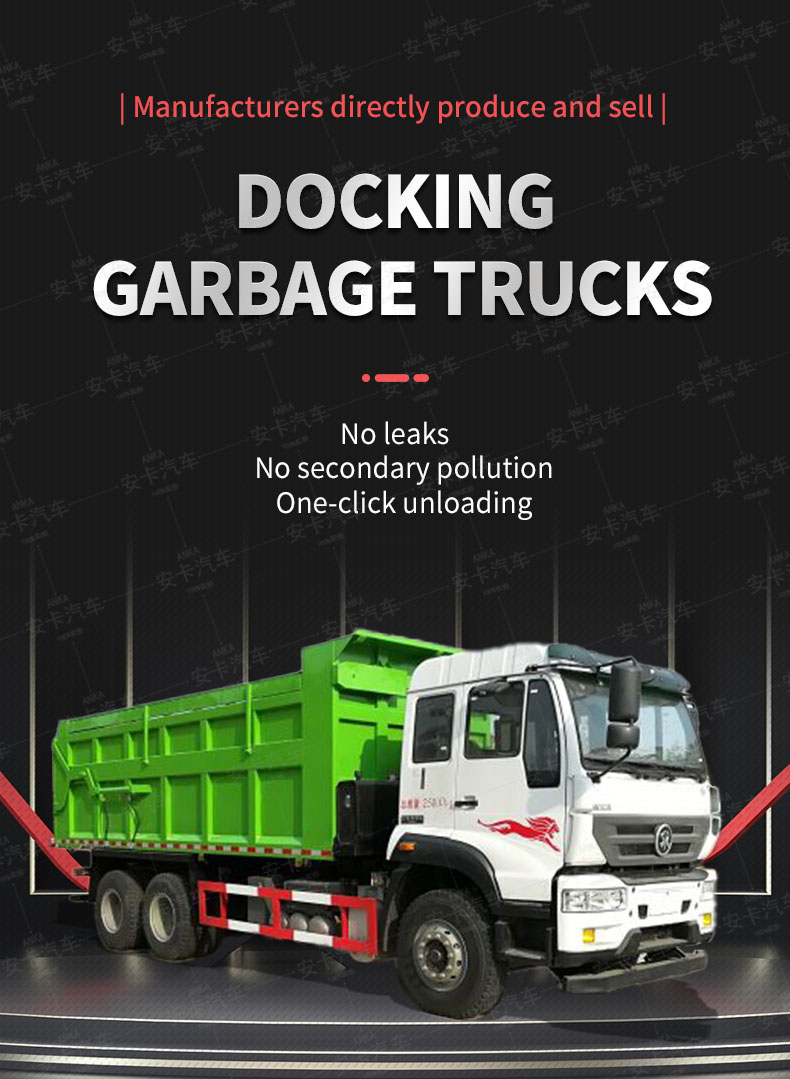  SINOTRUK hydraulic carbon steel 6*4 refuse transfer  truck Detailed Diagram