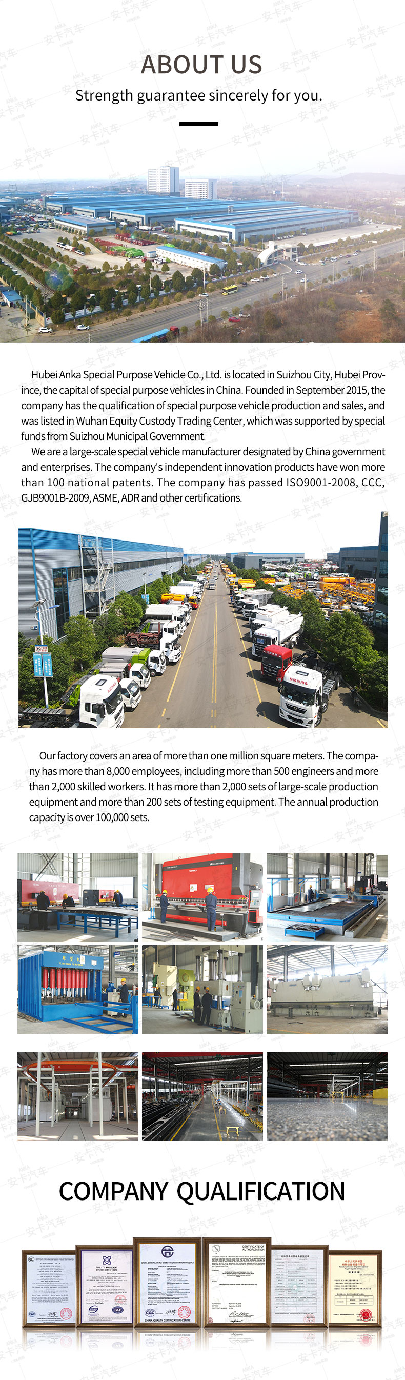  SINOTRUK 4*2 lifting & towing Road Rescue Wrecker Truck Company Introduction