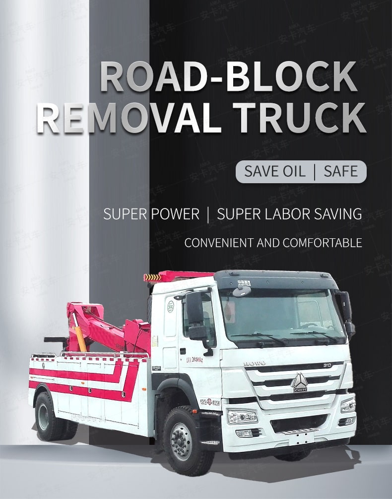  SINOTRUK 4*2 lifting & towing Road Rescue Wrecker Truck Detailed Diagram