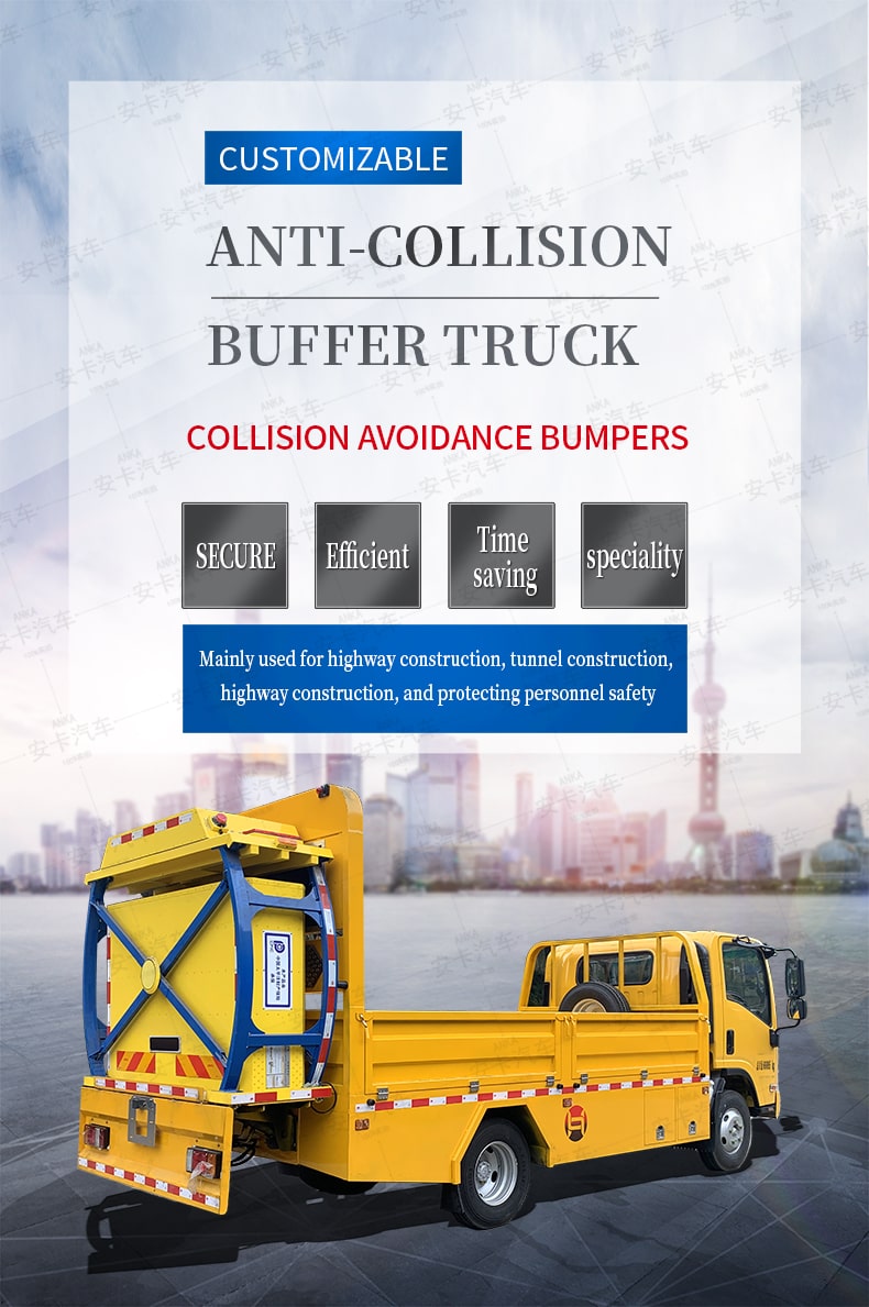 Diagramme détaillé du camion tampon anti-collision Isuzu 80K 4*2 du Japon