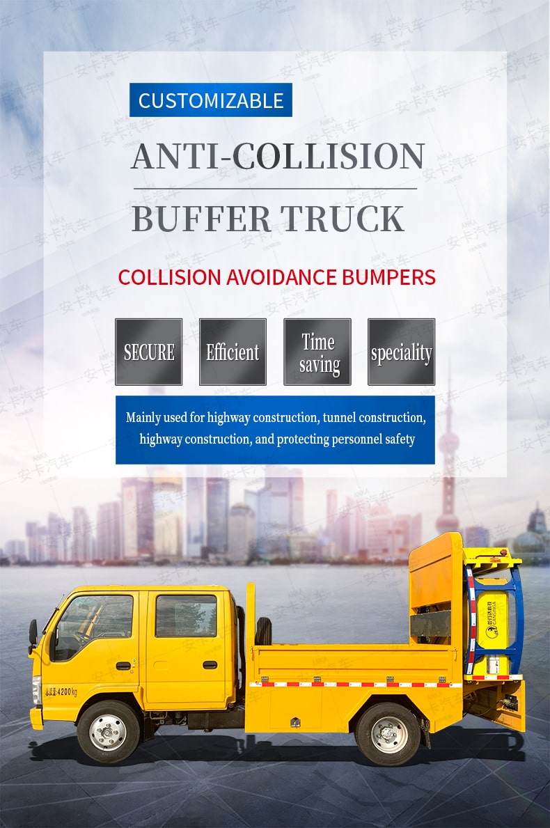  Japan Isuzu 4*2 double row anti-collision buffer truck Detailed Diagram