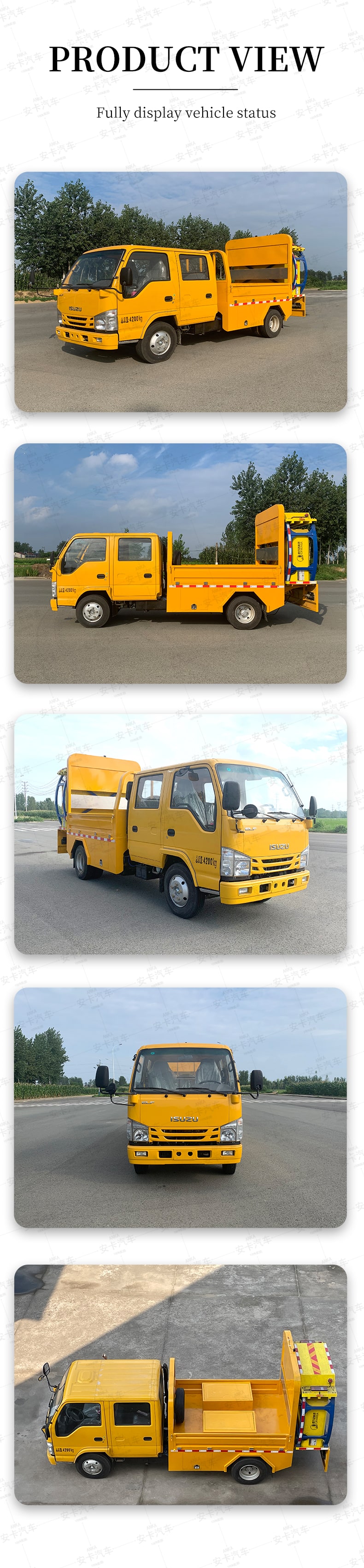  Japan Isuzu 4*2 double row anti-collision buffer truck Product  Pictures