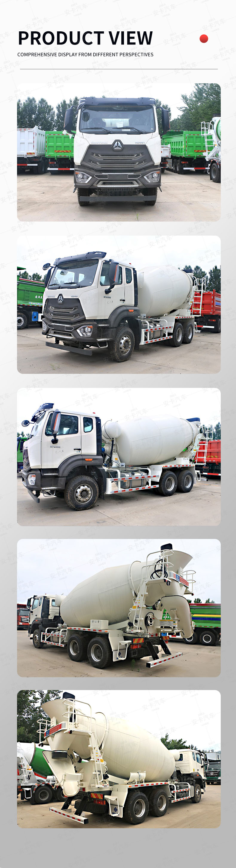  HOWO 6*4 5cbm lightweight mobile concrete mixer truck Product  Pictures