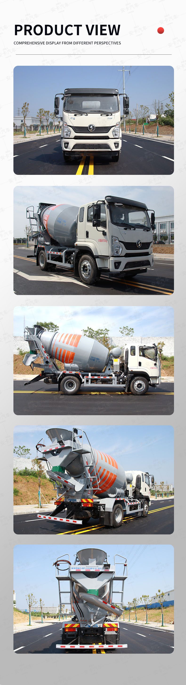  SHACMAN low price 8*4 8m3 concrete mixer truck Product  Pictures