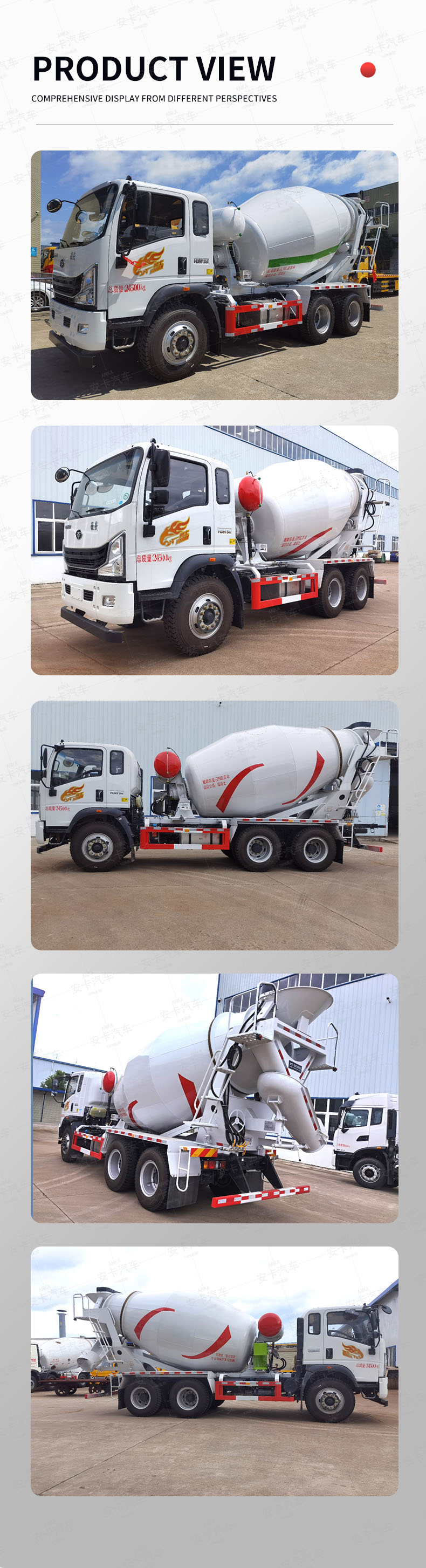  HOWO 10 construction machine cement small mobile mixer truck Product  Pictures