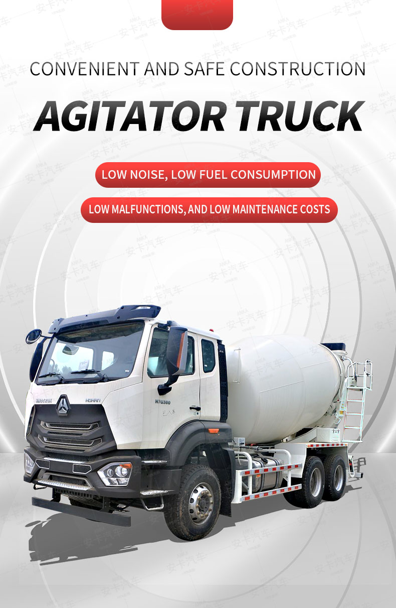  HOWO 6*4 5cbm lightweight mobile concrete mixer truck Detailed Diagram