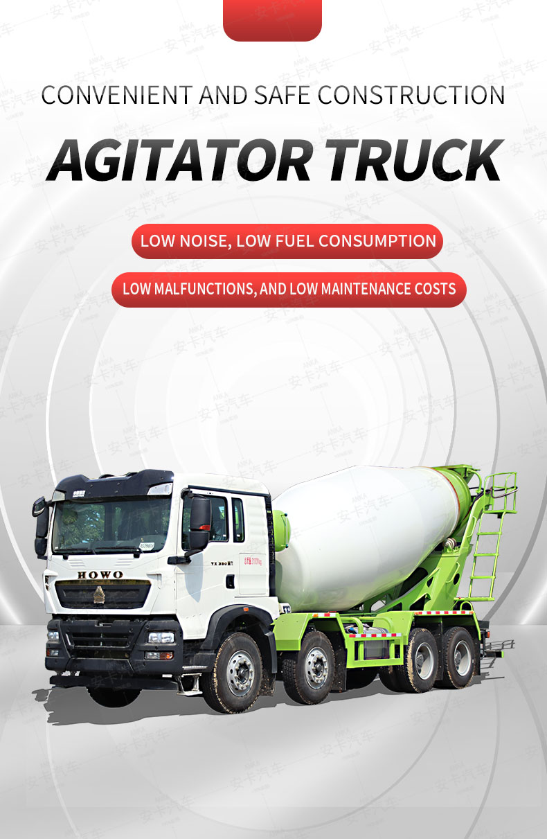  Factory direct sales HOWO 8*4 concrete mixer truck for sale Detailed Diagram